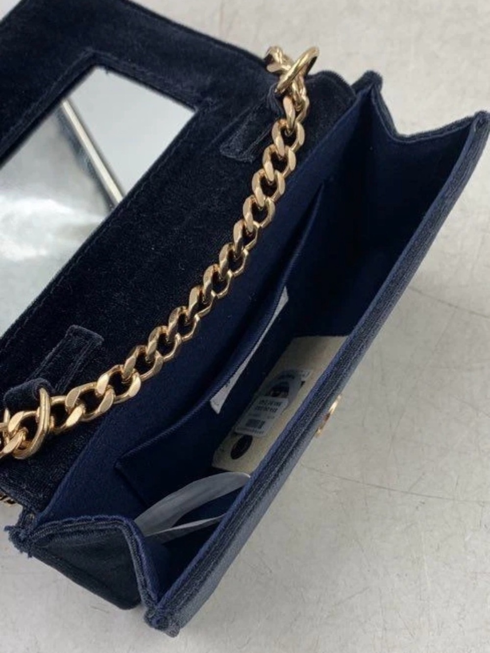 Anthropologie black velvet clutch bag - Picture 5 of 7